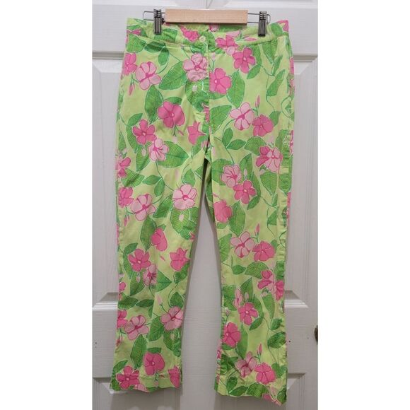 Vintage Lilly Pulitzer Crop Ankle Pants - Picture 1 of 12